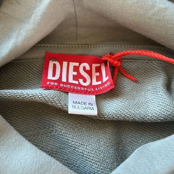 SOLD DIESEL Gray S-Baxt-Hood-R1 Hoodie, size Large, NEW with tags - Picture 2 of 14